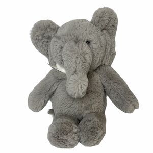 Elephant Plush Pottery Barn Kids 11" Gray White Bow PBK Stuffed‎ Animal Toy